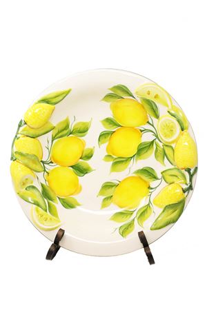 coppa con limoni in rilievo L'Oasi ceramiche | COPPALIMONIRILIEVODIPGIALLO